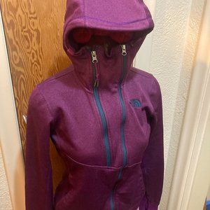 The North Face Purple zip up hoodie size small